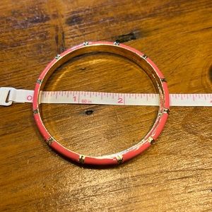 2 coral and gold bracelets